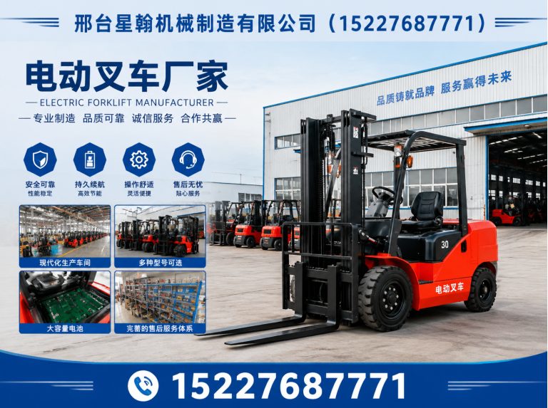 清河县仓库电动叉车展示图